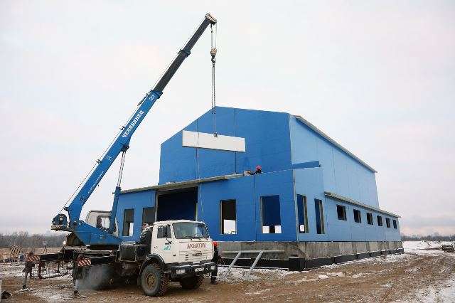 На Голодном острове в Волгограде возвели воздуходувную станцию для блока биоочистки