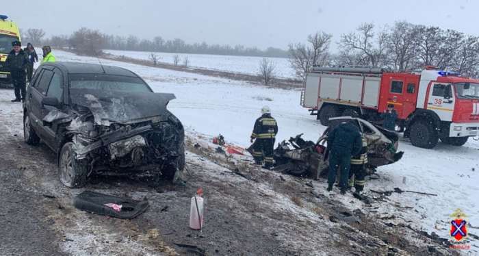 На трассе в Волгоградской области  в  ДТП погибла  женщина -водитель