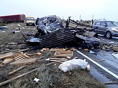 На трассе «Волгоград-Астрахань» в страшном ДТП погибли водители