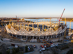 Два года прошло с начала строительства стадиона «Волгоград Арена
