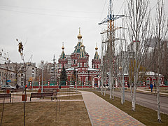 В Волгограде завершен первый благоустройства сквера у Казанского