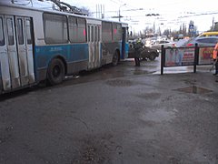 В Волгограде автоледи устроила ДТП с троллейбусом