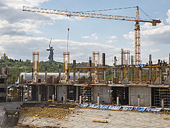 Волгоград Арена башенный кран