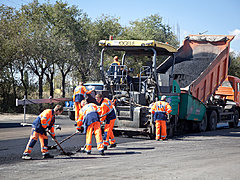 В Волжском к концу недели завершится ремонт объездной дороги