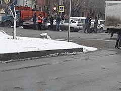 В Волгограде столкновение легковушек парализовало движение трамв
