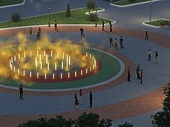 В Мемориальном парке начались работы по возведению светомузыкаль