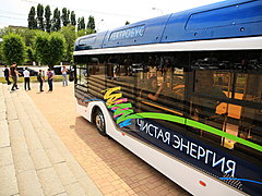 Электробус марки «Волгабас» вышел на улицы Волгограда