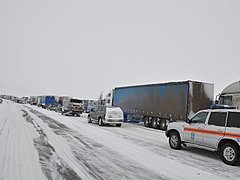 Трасса между Ростовской и Волгоградской областями закрыта для дв
