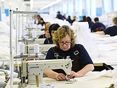 В волгоградском регионе вырос объем выпуска изделий текстильного