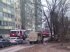 В Волгограде сгорела машина инкассаторов