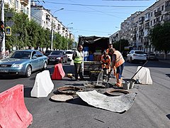 Улицу Рабоче-Крестьянскую отремонтируют к середине октября