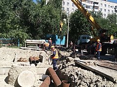 В Кировском районе в связи с реконструкцией тепломагистралей до