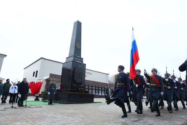 В Волгоградской области открыли памятную стелу «Рубеж Сталинградской доблести»
