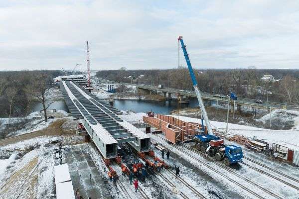 В Волгоградской области на 70% построили    мост через ерик Гнилой