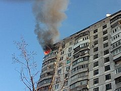 пожар на балконе